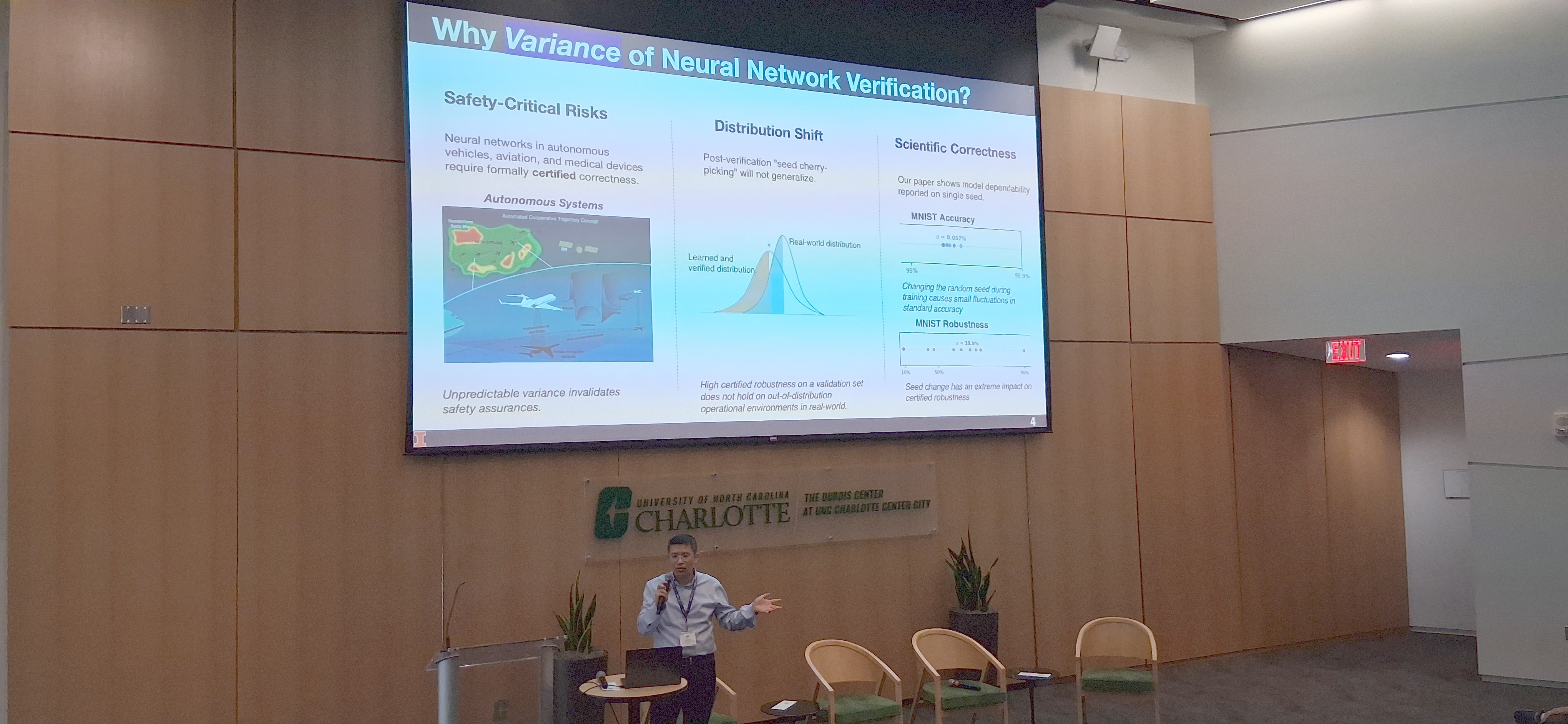 Dr. Cao Presenting at IEEE/IFIP DSN at UNC Charlotte